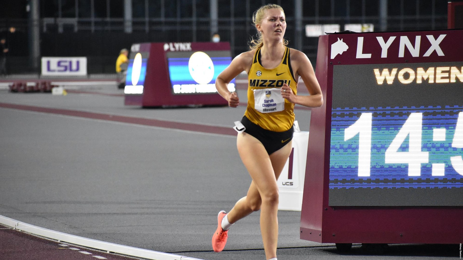 Sarah Chapman at the SEC Outdoor Track & Field Championships
