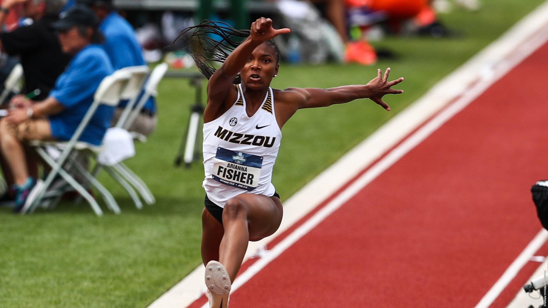 Arianna Fisher at the 2021 NCAA Outdoor Track & Field Championships