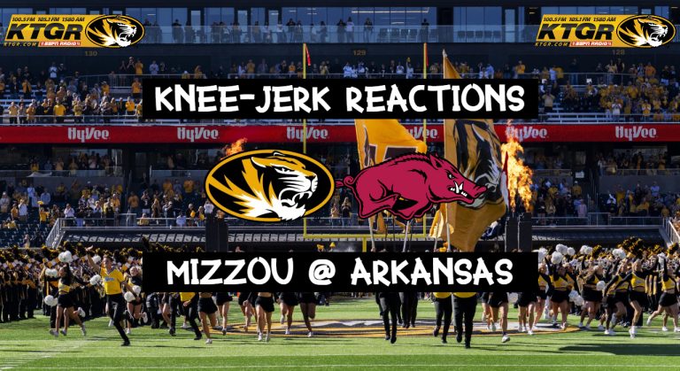 mizzou arkansas knee jerk graphic